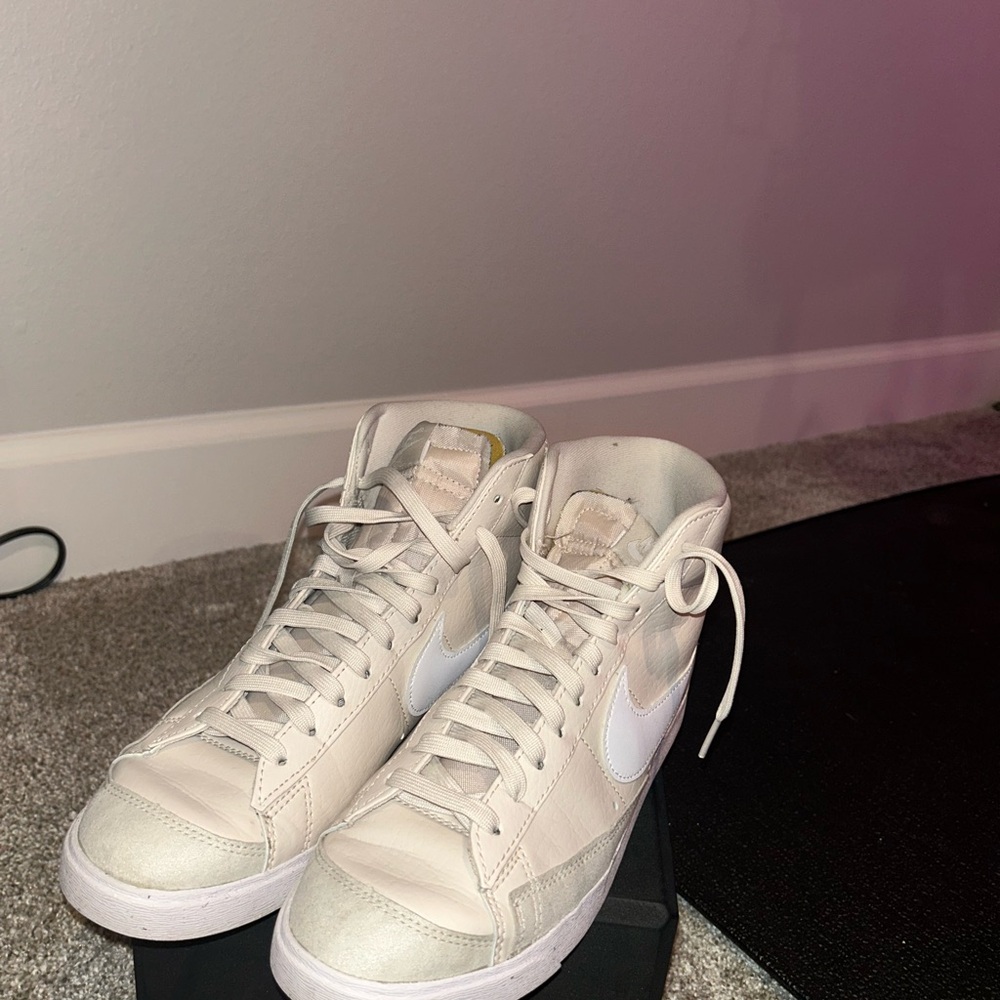 Women's High-Top Sneakers in Cream by Nike
